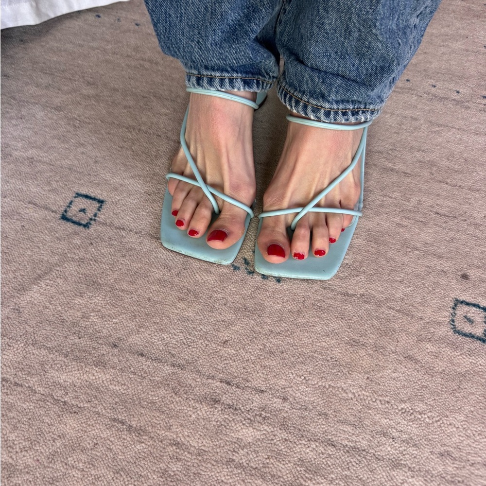 Lulus Blue Mule Heel